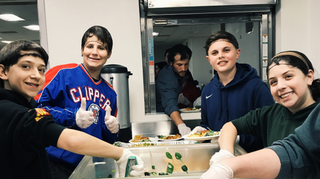 Kids in kitchen.